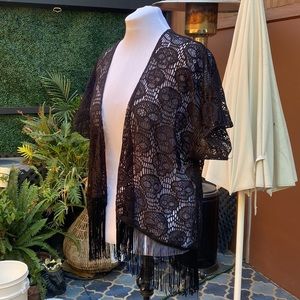 Crochet Skull Cardigan Large - Hot Topic